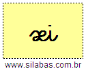 Silaba XI em Letra Cursiva
