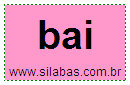 Silaba BAI