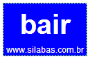 Silaba Complexa BAIR