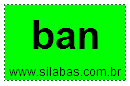Silaba BAN