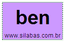 Silaba BEN
