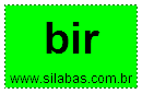 Sílaba BIR