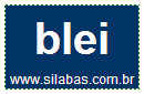 Silaba Complexa BLEI