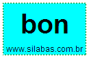 Silaba BON