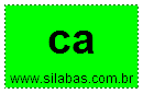 Silaba Simples CA