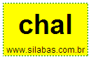 Silaba Complexa CHAL