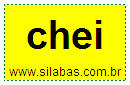 Silaba CHEI