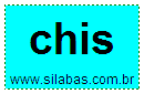 Silaba Complexa CHIS