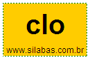 Silaba Complexa CLO