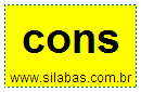 Silaba Complexa CONS