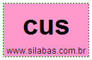 Silaba CUS