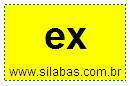 Sílaba EX