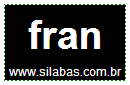 Silaba FRAN