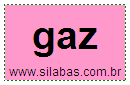Sílaba Gaz
