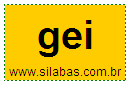 Silaba GEI