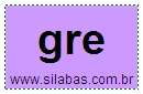 Silaba GRE