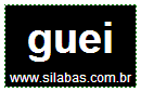 Silaba GUEI