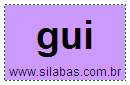 Sílaba GUI