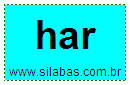 Silaba HAR