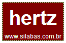 Silaba HERTZ