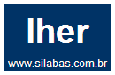 Silaba LHER