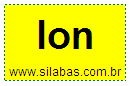 Silaba LON