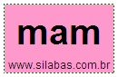 Silaba MAM
