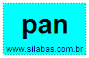 Sílaba PAN