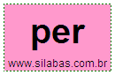 Silaba PER