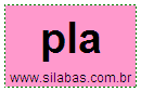 Silaba Complexa PLA