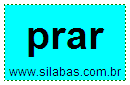 Sílaba Prar