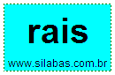 Silaba Complexa RAIS