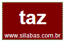 Sílaba Taz