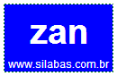 Sílaba Zan