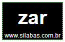 Silaba Complexa ZAR
