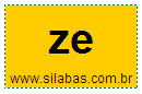 Sílaba ZE