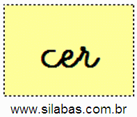 Sílaba CER
