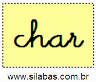 Sílaba CHAR