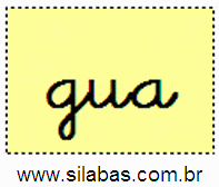 Sílaba GUA