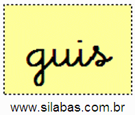 Sílaba GUIS