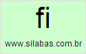 1ª Sílaba da Palavra Fiação