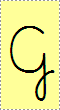 Letra G