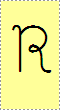 Letra R