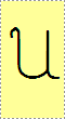 Letra U