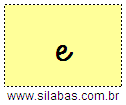 Silaba E em Letra Cursiva