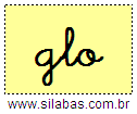 Silaba GLO em Letra Cursiva