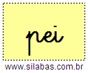 Silaba PEI em Letra Cursiva