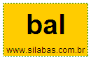 Sílaba BAL