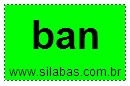 Sílaba Ban