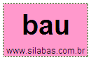 Sílaba BAU